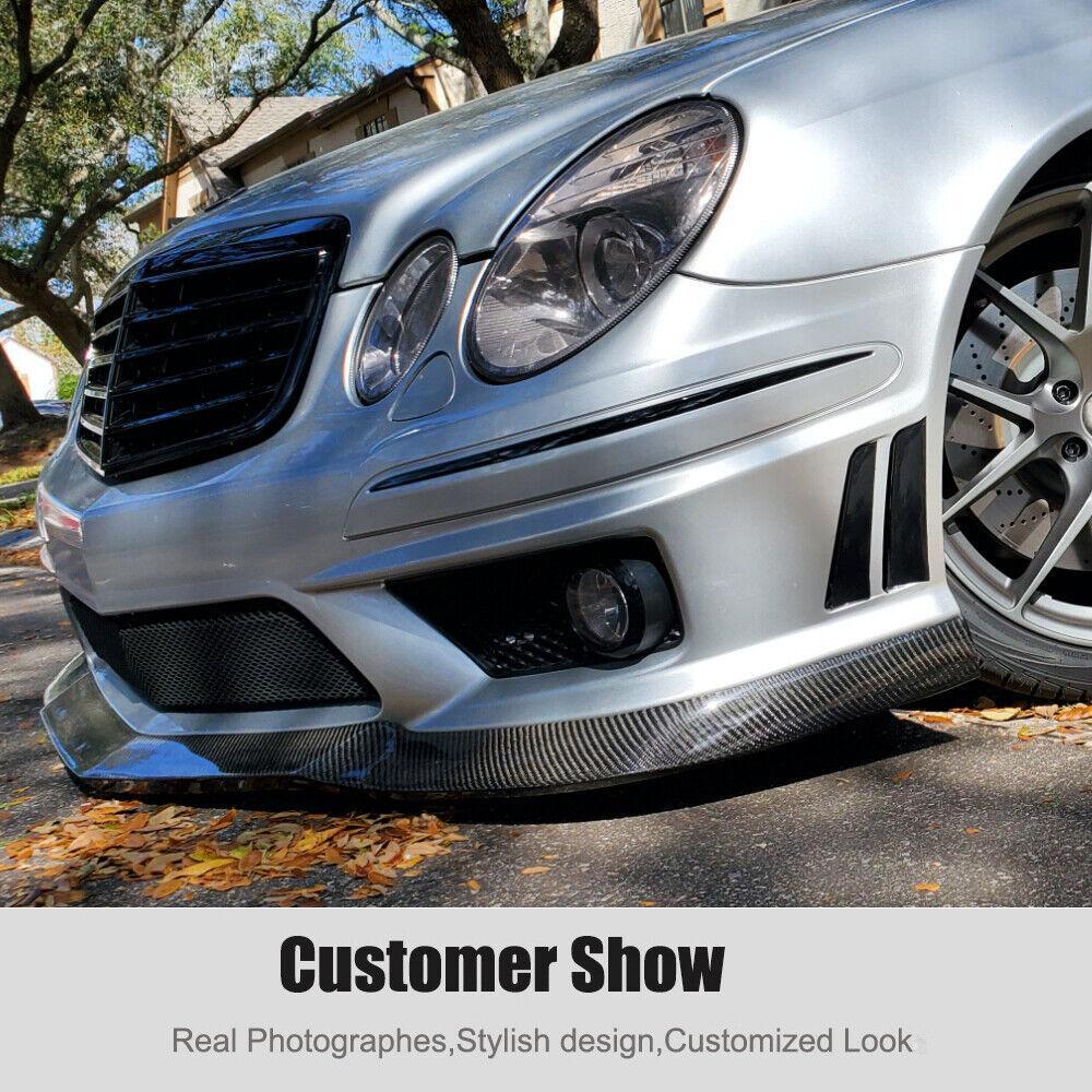 Suitable for 06-09 for Mercedes-Benz W211 E63 AMG DRY carbon fiber front bumper lip pot