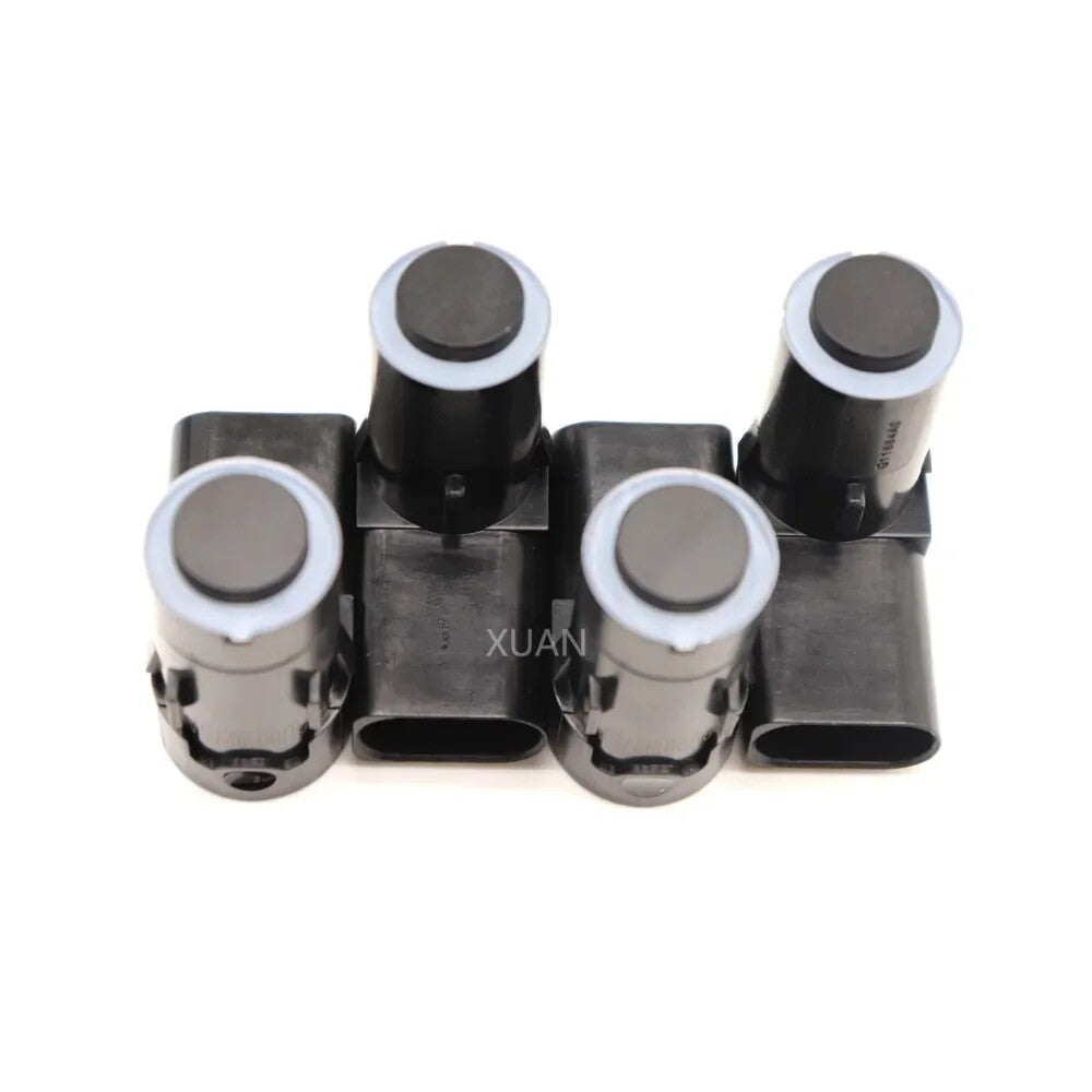 4-pack of new 3U0919275A PDC parking distance sensors for Volkswagen and for Skoda Superb 3U0919275B
