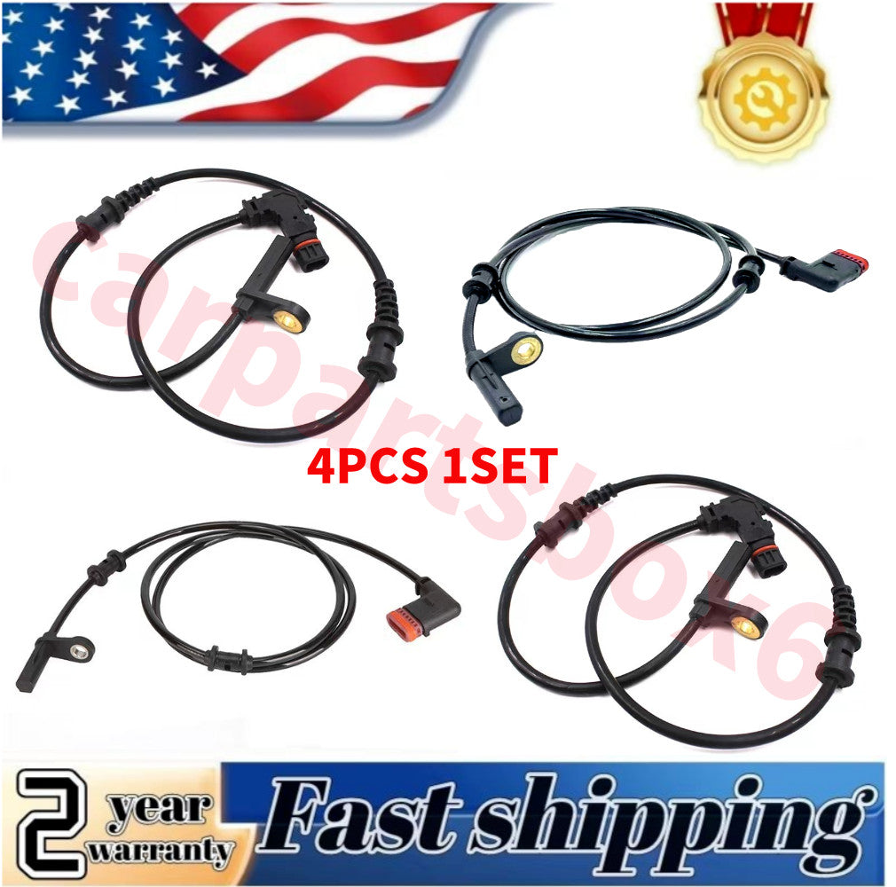4. ABS wheel speed sensors are aligned front, rear, left, and right: for Mercedes C-Class CLK AMG 01-09
