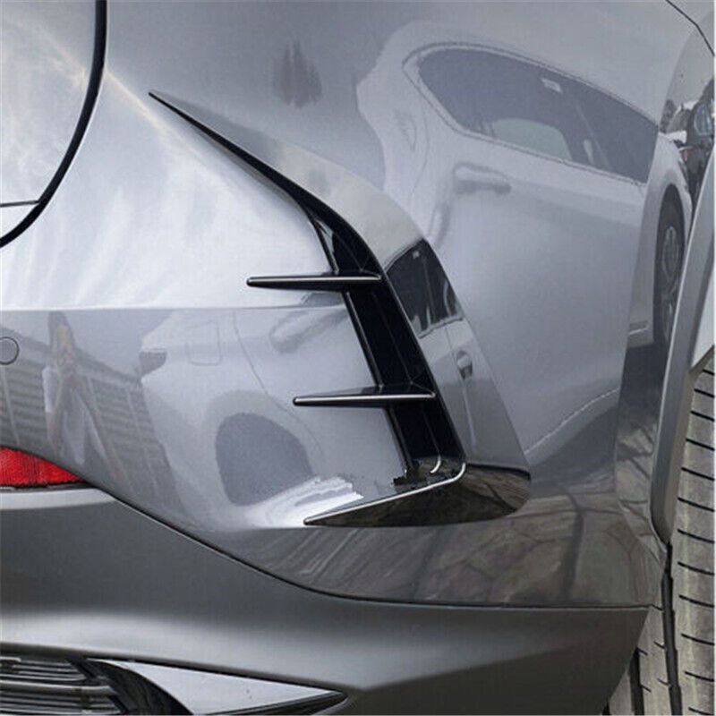 Black Rear Fog lamps Bumper spoiler Cover trim for Lexus NX 250 350 450h 2022-23