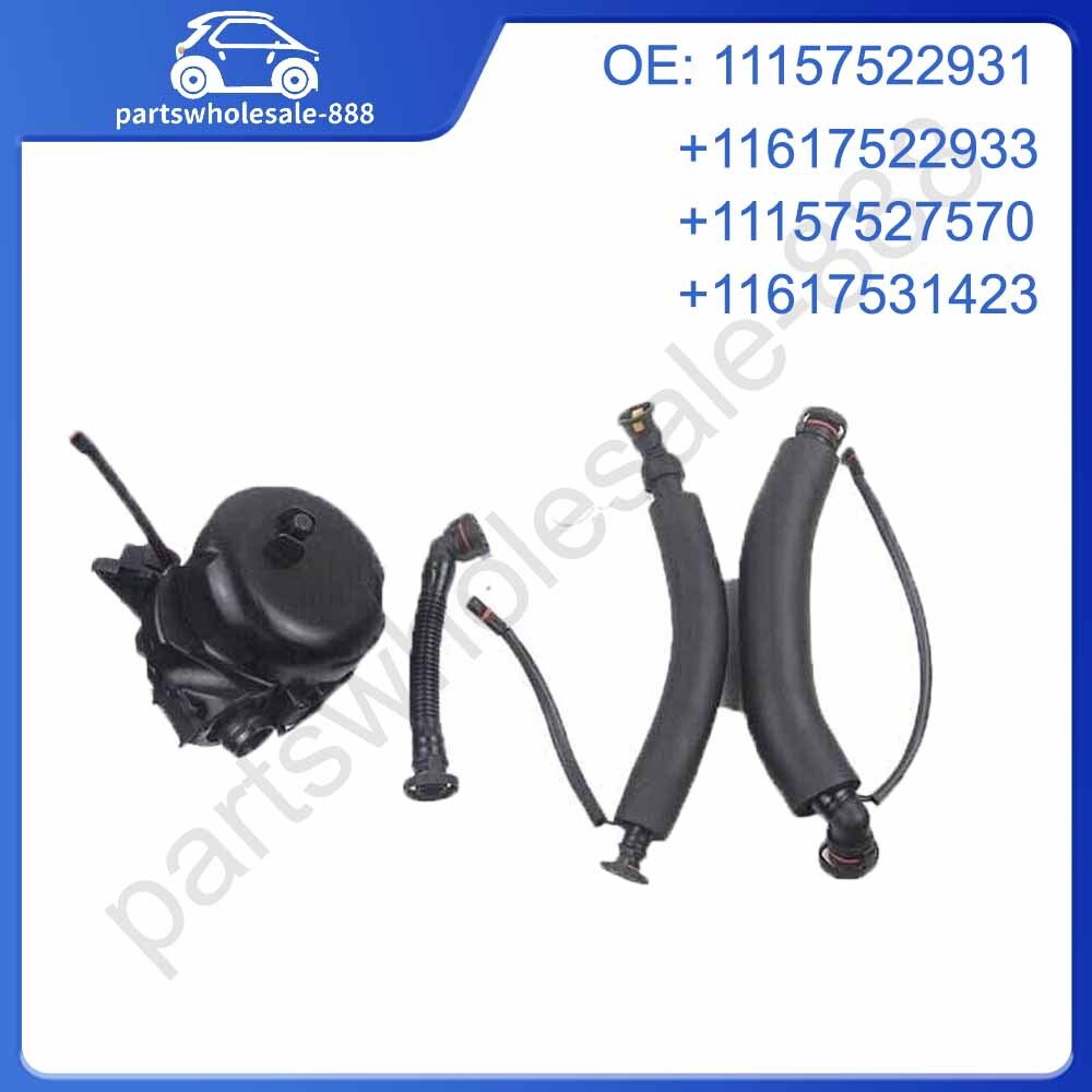 4-piece engine crankcase ventilation valve hose kit for BMW E61, E91, E60, E90, 323i, 525i, Z4