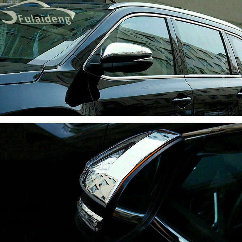 Chrome Rearview Side Door Mirror Cover Cap Trim for Toyota Highlander 2014-2019