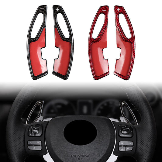 for LEXUS IS NX RX GS Steering Wheel Shift Paddle Extended Shifter Carbon Fiber