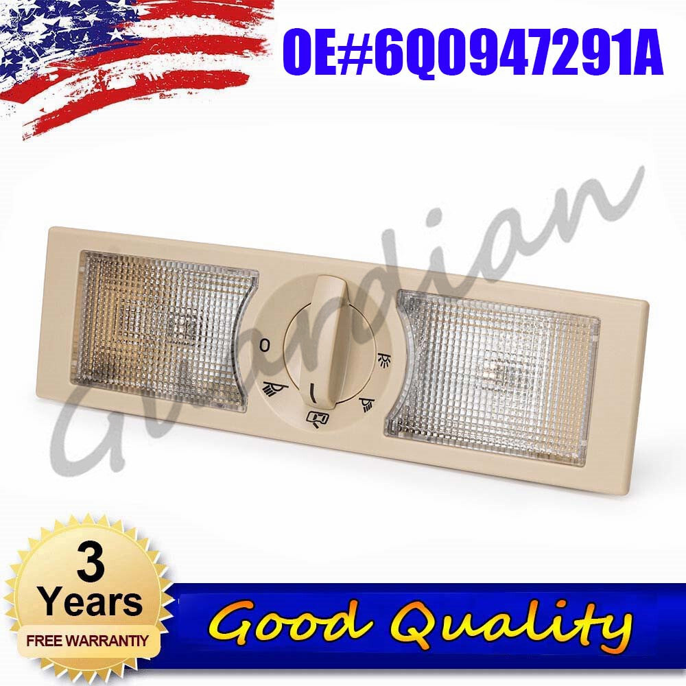 Beige Interior Reading Light 6Q0947291A for VW Polo 2002-2013 for Jetta 2011-2013
