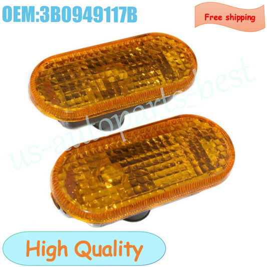 2PCS Front Fender Side Marker Lights for VW MK4 for Jetta for Bora for Passat 3B0949117B