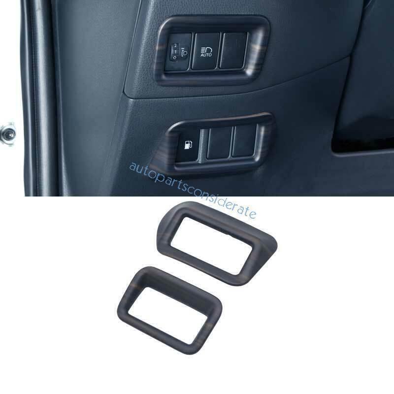 for Toyota CHR C-HR 2018-22 Brown Wood Grain Headlight Adjust Switch Frame Trim