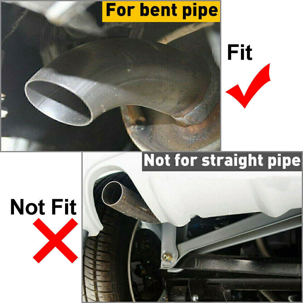 Car stainless steel rear exhaust pipe muffler, pointed round part, durable