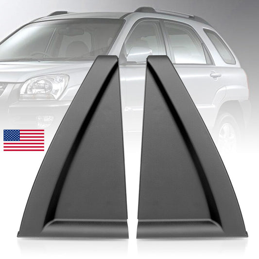 2x Rear Left  Right Door Outside Delta Molding Fit For 2005-2010 for Kia Sportage