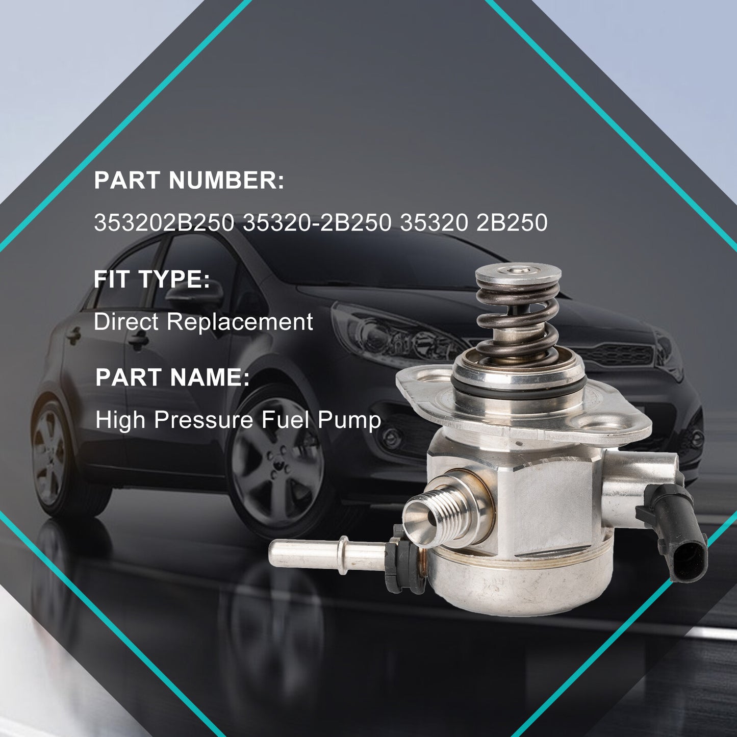 35320-2B250 High-Pressure Fuel Pump for Hyundai Accent 2018-2019 for Kia Rio 1.6L