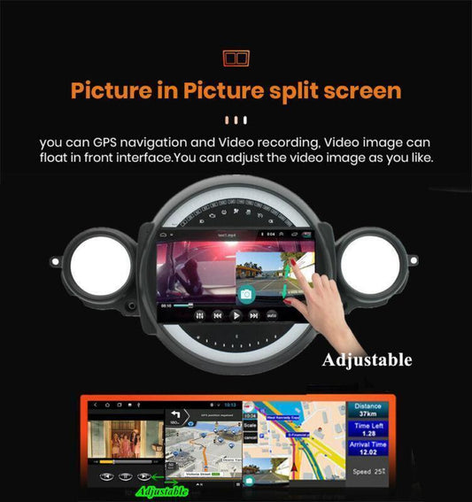 9 Player 2+32GB Radio GPS Navigation FM for BMW for Mini Cooper R56 R60 2007-2013