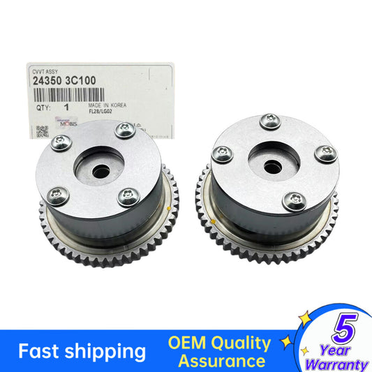 Two intake camshaft VVT sprockets are suitable for the for Hyundai for Kia Santa Fe Sorento Azera.