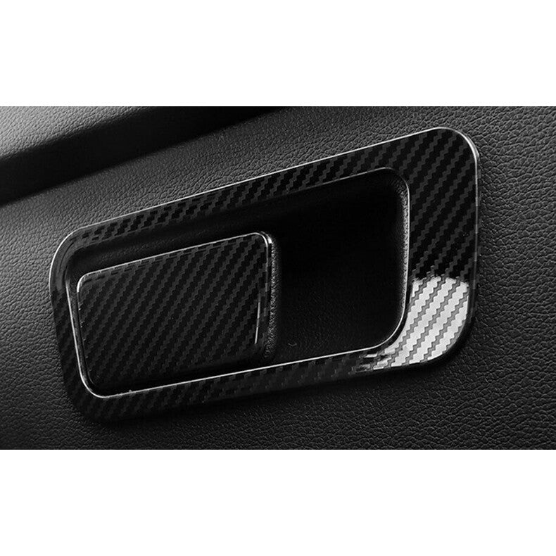 for Hyundai Sonata 2020-2023 Carbon Fiber for Co -Pilot Storage Box Handle Cover Trim