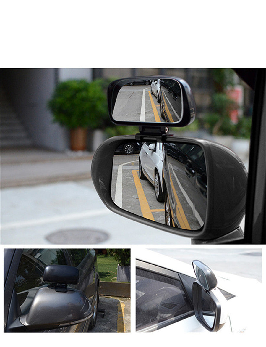 Car Rear View Mirror 360 Degree Adjustable Mirrors Parking Auxiliary Parts Trim