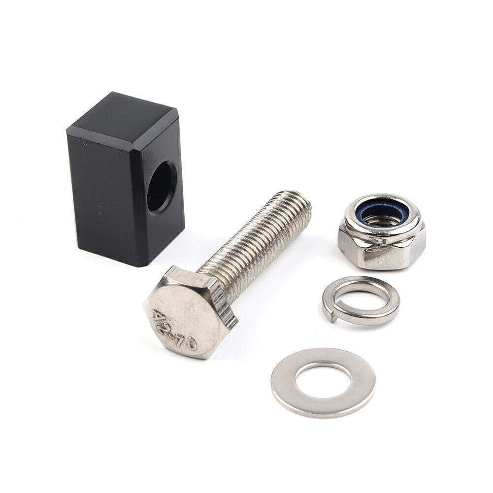 Headlight Mounting Block Bracket Fit for Harley Custom Headlight Mount Aluminu Black