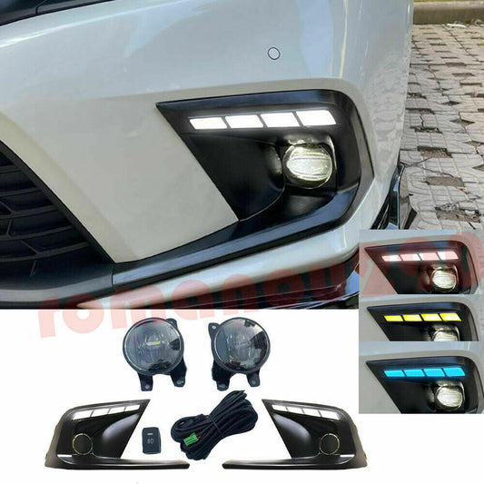 for Honda for Civic Sedan 2022-2023 LED Daytime Running Lights/Fog Bumper Lights Kit