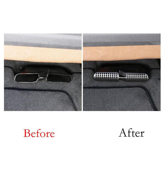 Car for BMW X6 G06 20-22 Black ABS for Seat Lower Air Outlet Vent Grille Cover Trim
