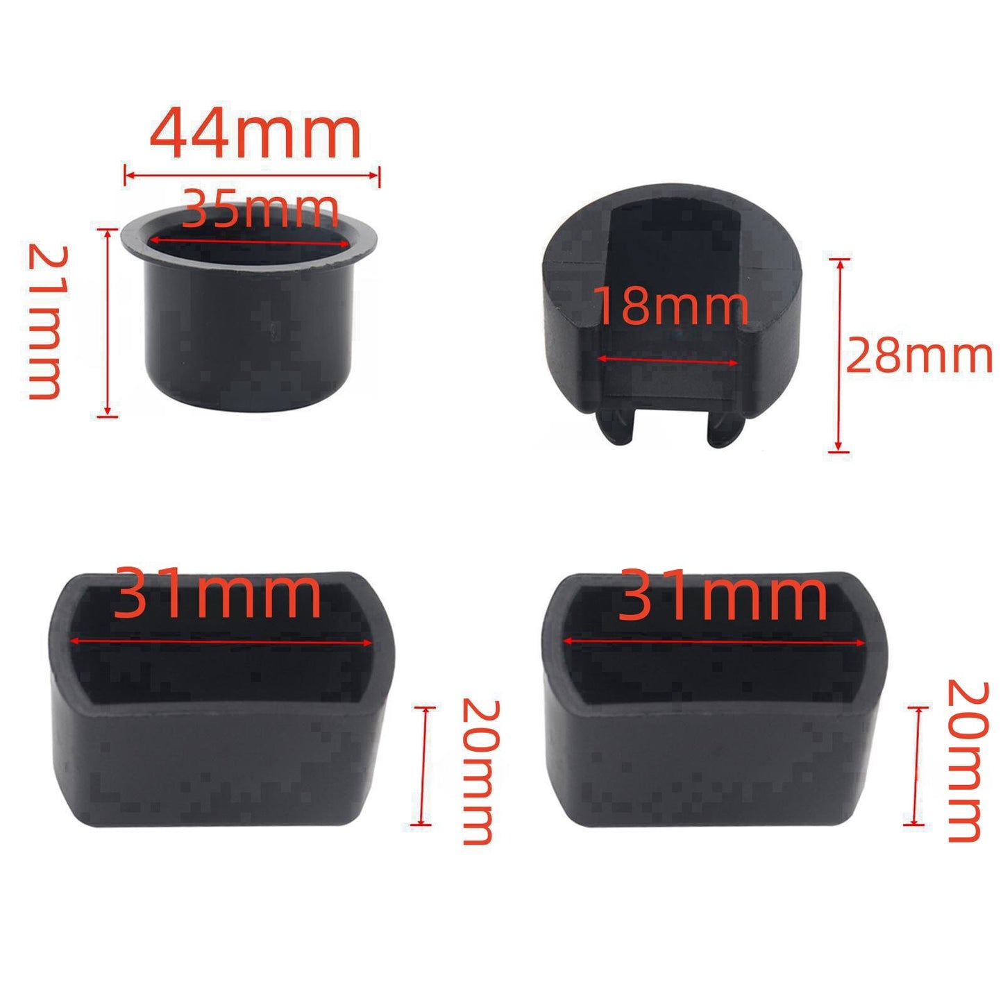 4Pcs Tailgate Hinge Pivot Bushing Insert Kit for Dodge for Ram  for Ford F Series Truck
