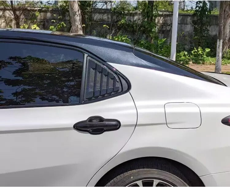 Carbon Fiber Vent Window Scoop Louver Cover Trim for Toyota for Camry 2018-2024