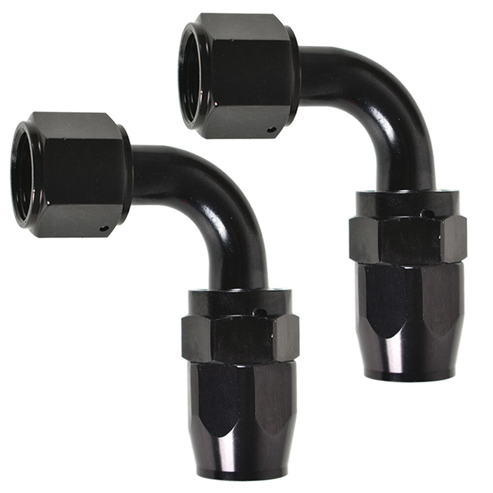 90-degree rotating oil, fuel, air, gas hose end fitting elbow set 6AN 8AN 10AN