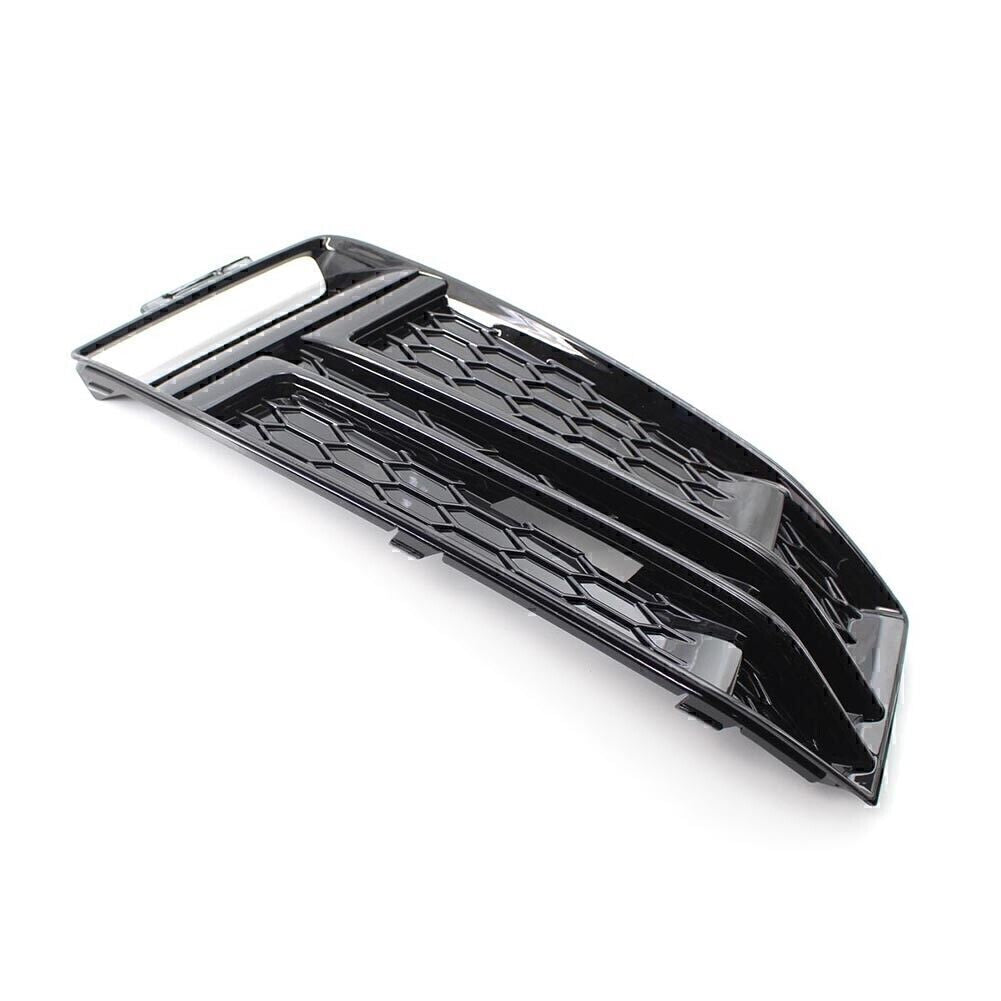 The lower grille grille on the right front bumper is suitable for Audi S4 A4 S Series B9 2017/18 Black.