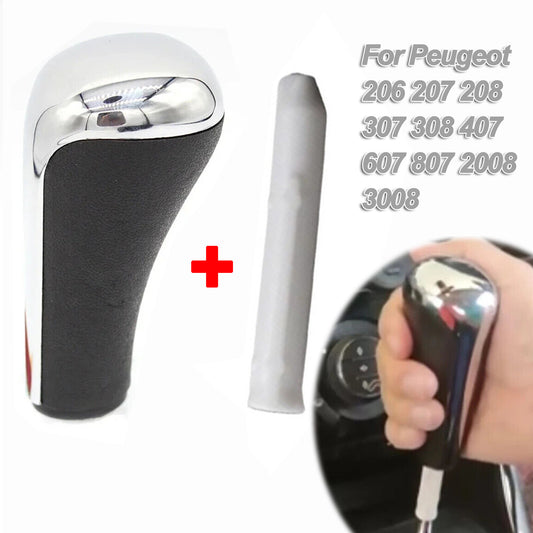 Gear Knob Automatic for Peugeot 206 207 208 307 308 407 607 807 2008 3008 2Pcs