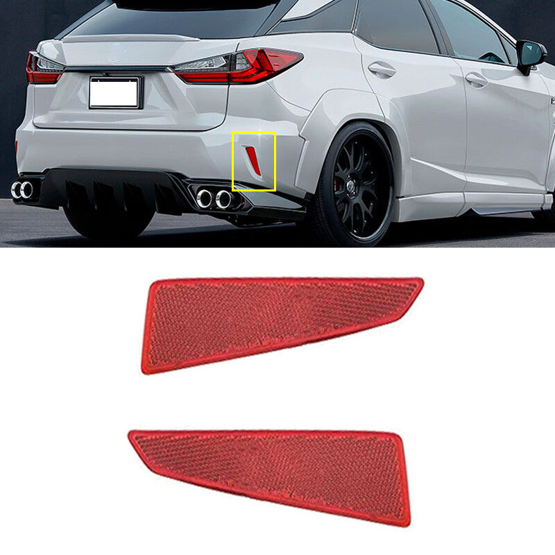 1 Pair for Lexus RX350 RX450 2016-2018 Rear Bumper Reflector light Brake Light