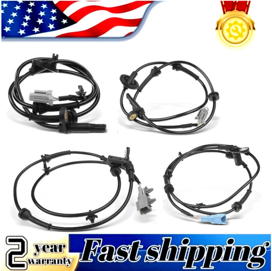Four ABS wheel speed sensors, front and left/right, suitable for Nissan Quest 2004-2005 V6 3.5L.