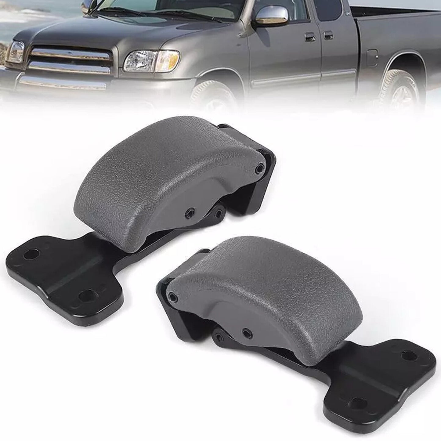 Pair for Toyota Tundra 2000-2006 Rear Glass Window Latch Lock Left Right Gray