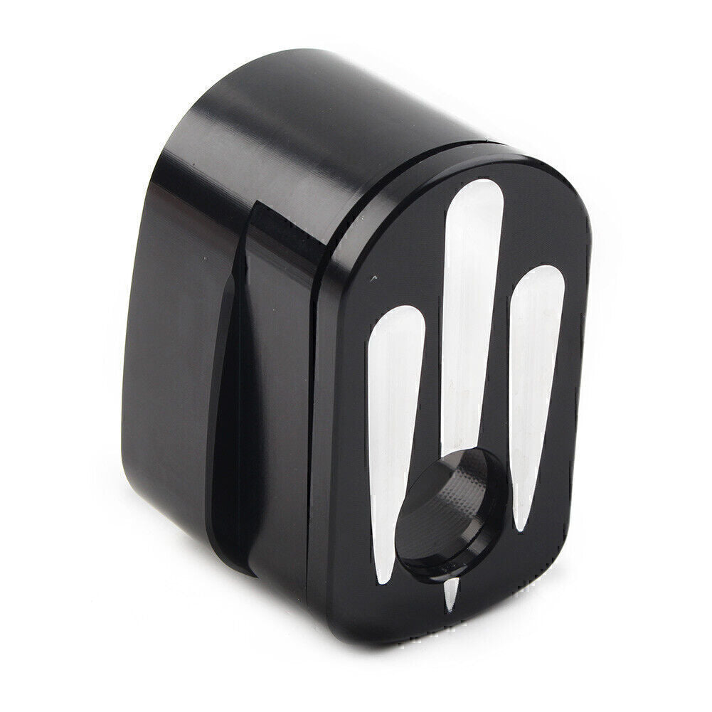 CNC Cut Billet Aluminum Black Ignition Switch Cover for Harley Street Road Glide