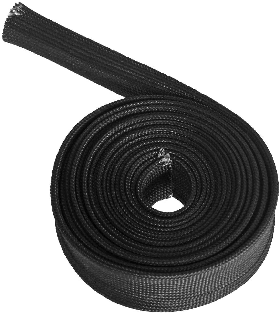 10-foot thermally protected braided black spark plug wire, high temperature 1200F 3/4ID