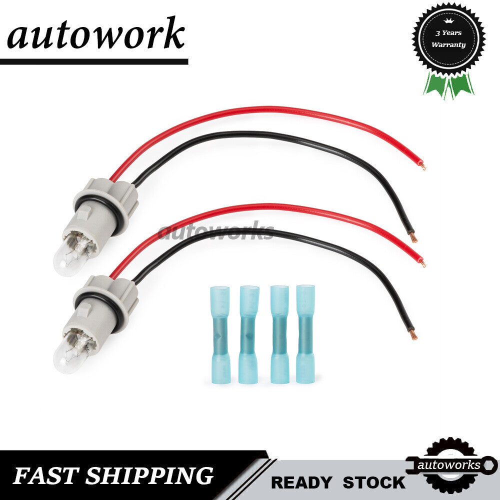2X Side Marker Lamp Light Bulb Socket Wire Harness for Mercedes CLC-Class CL203