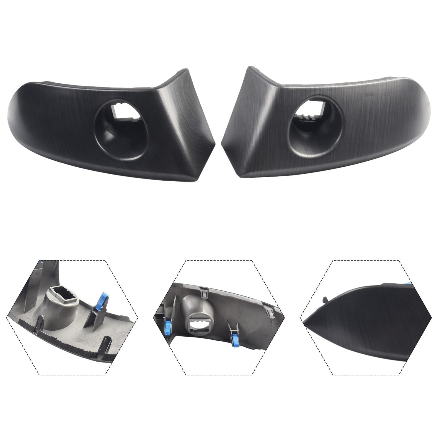 Pair Center Instrument Cluster Finish Panel Trim for Toyota For-Rav4-2006-2012