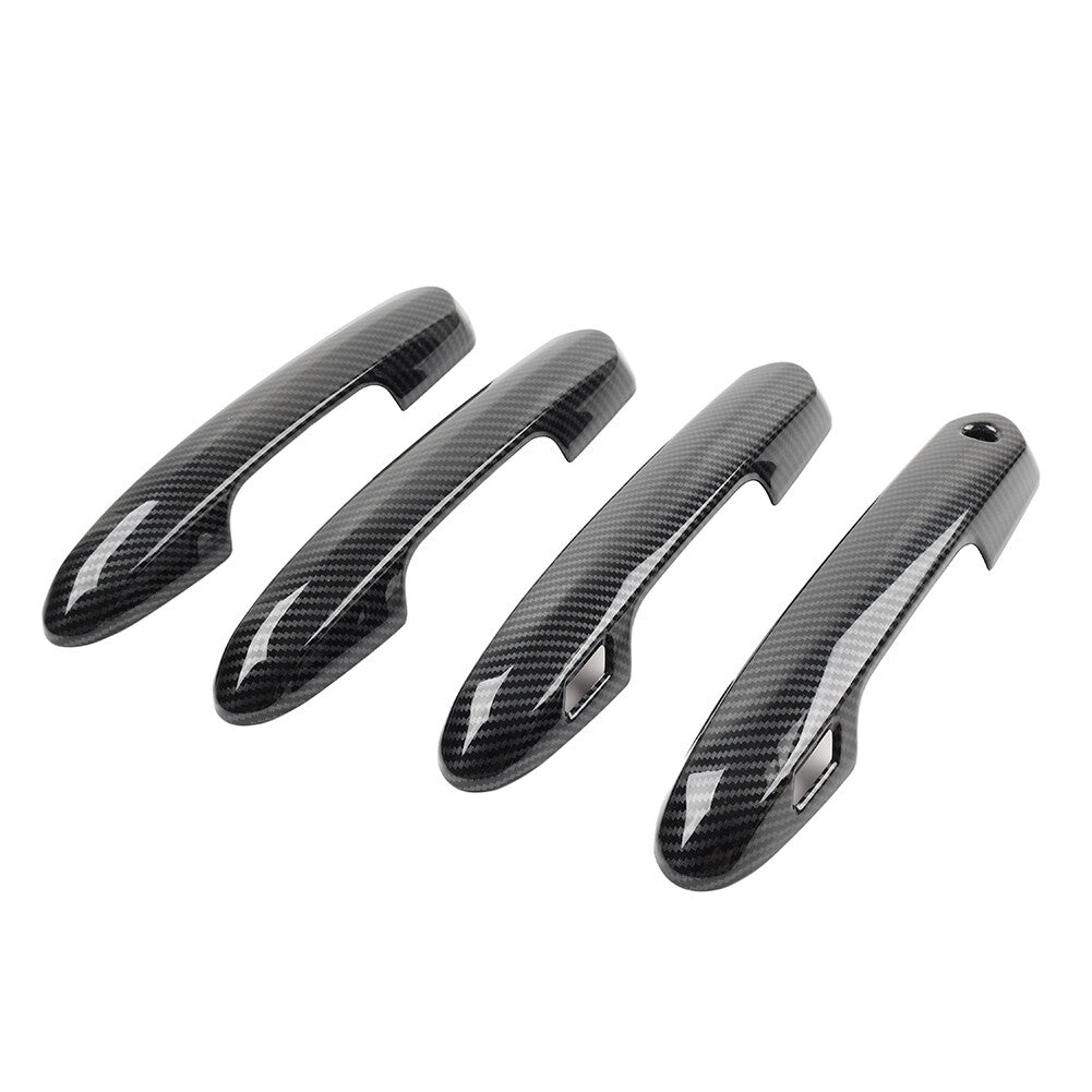 Carbonfaser Muster Seitentür Griff Abdeckung Verkleidung für for Toyota RAV4 2019-20
