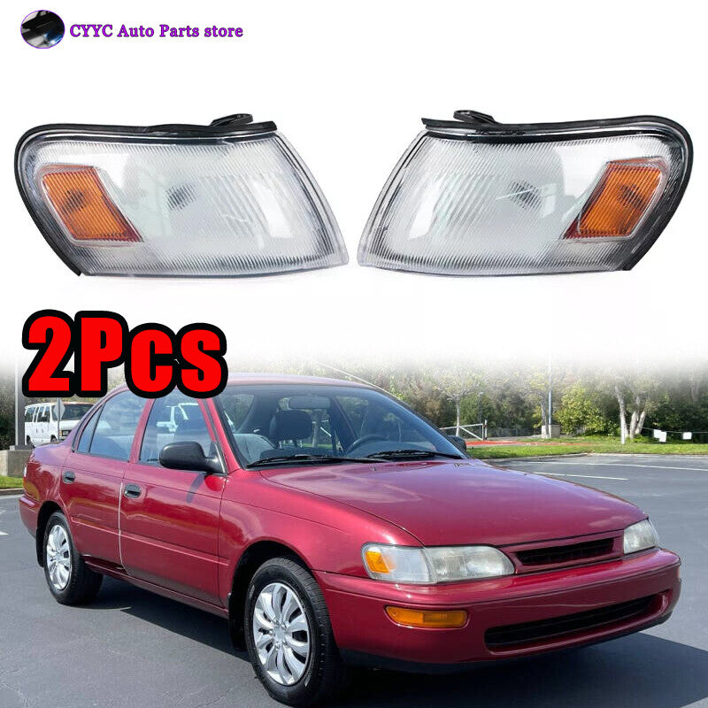 LHRH Side Marker Parking Turn Signal Corner Lights for Toyota for Corolla 1993-1997