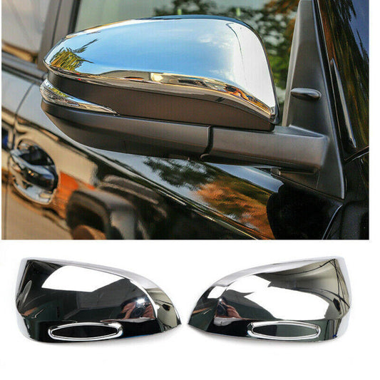for Toyota 4Runner 2014-2022 Chrome Side Door Rearview Mirror Wing Cover Trims