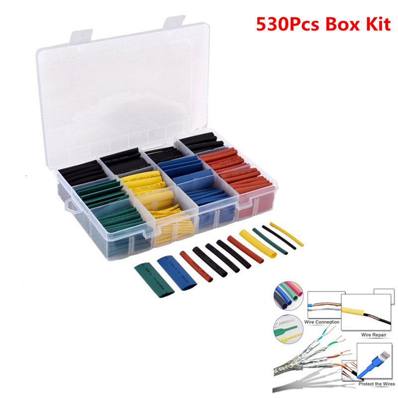 Car Electrical Wire Terminals Heat Shrink Tubing Tube Sleeving Wrap Cable Casing