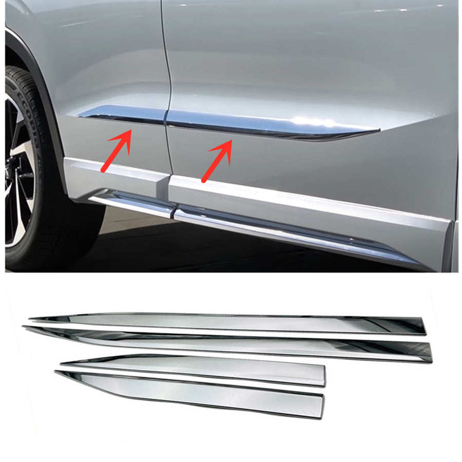 for Mitsubishi Outlander 2022-23 Chrome Steel Side Body Door Protective Cover 4x