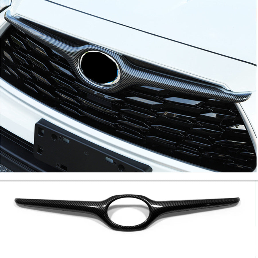 for Toyota Highlander 2020-2023 Carbon Fiber ABS FrontRear Bumper molding Cover