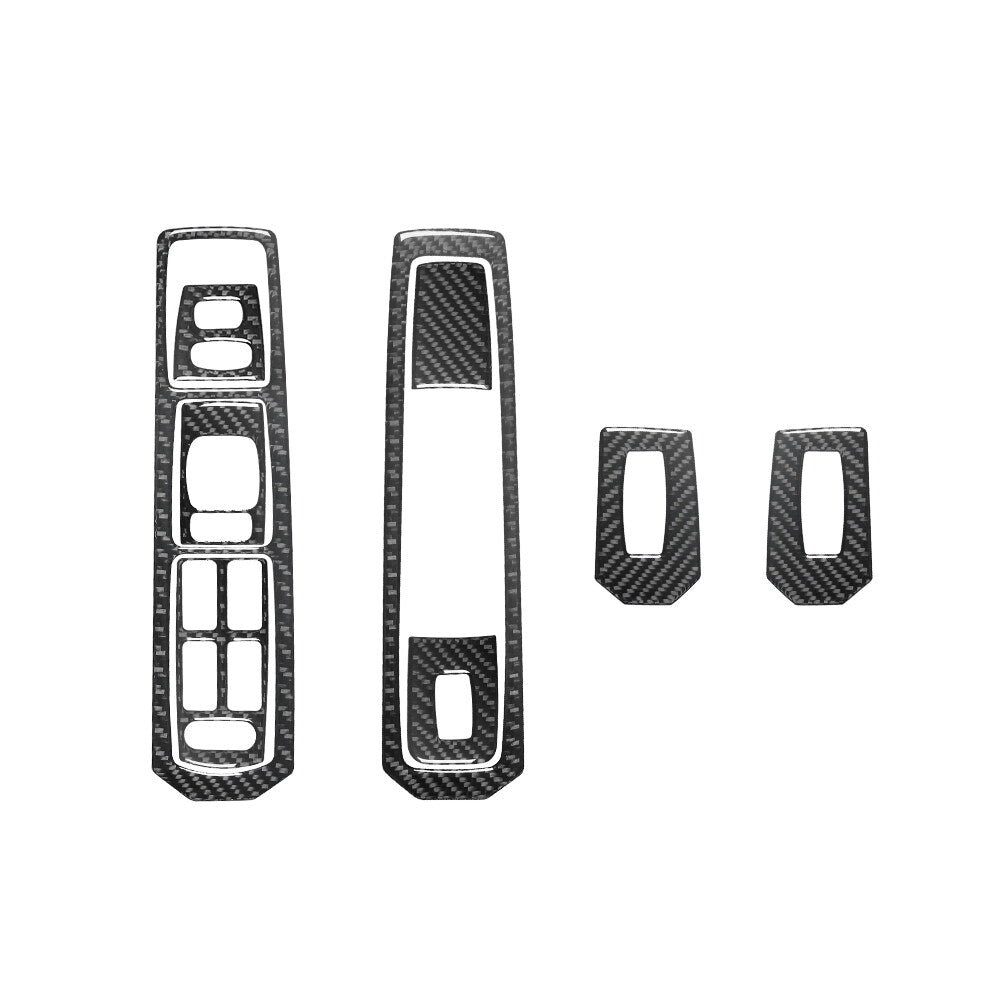 Carbon Fiber Door Window Lift Control Panel Cover Trim for Cadillac CTS 2003-07