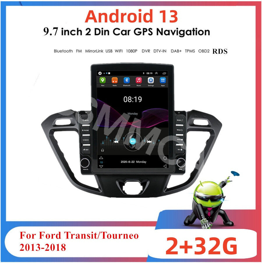 Fit for Ford Transit Custom 2013-2018 Android 13 Carplay Car Stereo Radio GPS BT