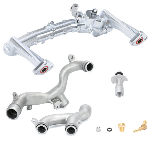 Upgraded Metal Coolant Water Pipe Kit for Land Rover for Jaguar 3.0L AJ126 2014-2020
