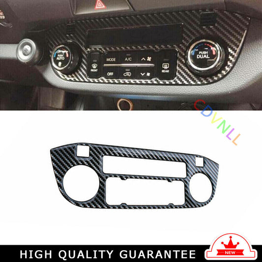 Console AC Switch Control Cover Trim for Kia Sportage R GL 11-16 Carbon Fiber