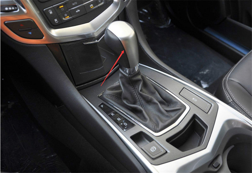 for Cadillac SRX 2010-2012 Wood Grain Inner Central Console Gear Shift Knob Trim