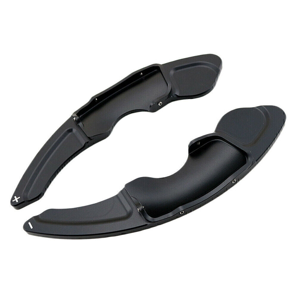 Pair Black Steering Wheel Shift Paddle Shifter Extension Trim Fit for Lexus RC NX IS