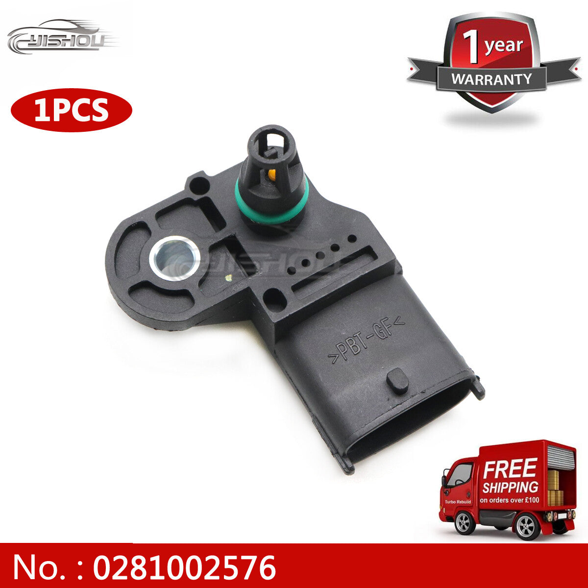 Manifold pressure sensors are suitable for Volvos 0281002743, 0281002576, 20524936, and 3968437.