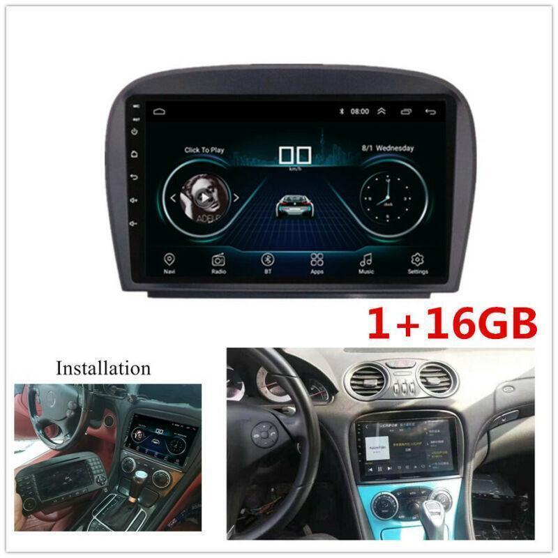Radio for Mercedes-Benz SL R230 SL350 SL55 SL550 SL600 9 1+16GB Stereo GPS WIFI