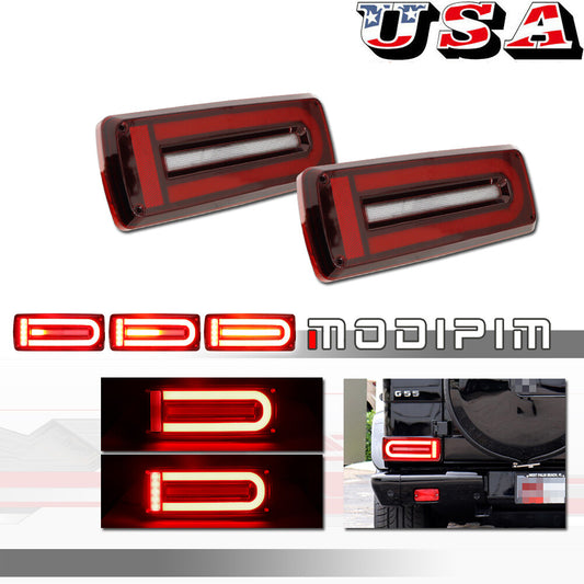 2-pack red lens LED rear brake reverse fog lights suitable for 1999-18 for MERCEDES G class W463