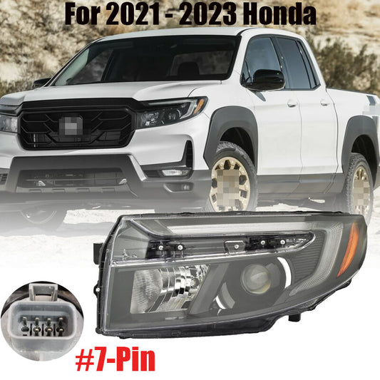 Headlight with 7-pin connector for 2021-2023 for Honda Ridgeline driver left side HO2502207