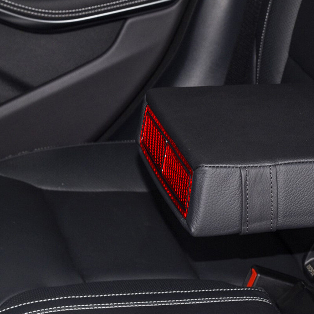 Red Rear Central Armrest Trim Cover for Mercedes Benz CLA 2014-2018/GLA 2015-18