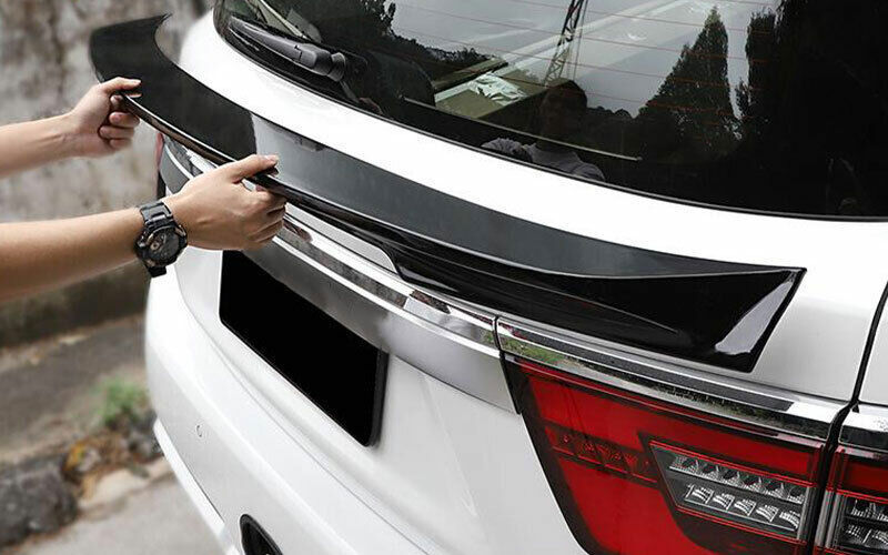for Nissan Armada Patrol 2021-2024 Black Rear Spoiler Tail Trunk Center Wing Bar